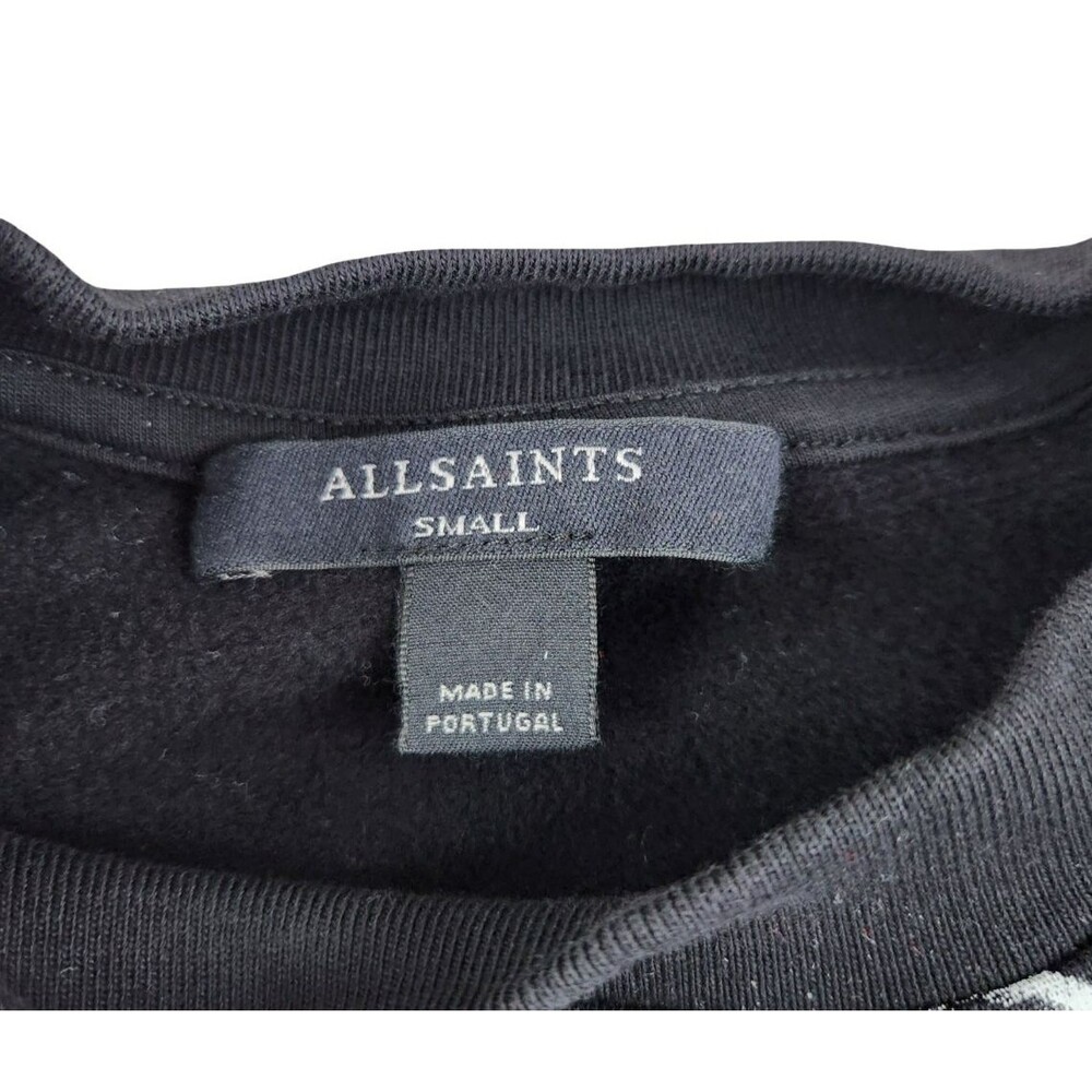 AllSaints Kiara Cygnet Jaguar Graphic Cutout Sweatshirt Women’s Small - Picture 7 of 8
